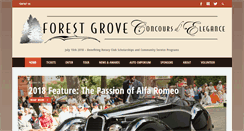 Desktop Screenshot of forestgroveconcours.org