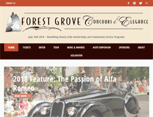 Tablet Screenshot of forestgroveconcours.org